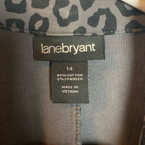 Lane Bryant leopard print blazer size 14 - Picture 2 of 5